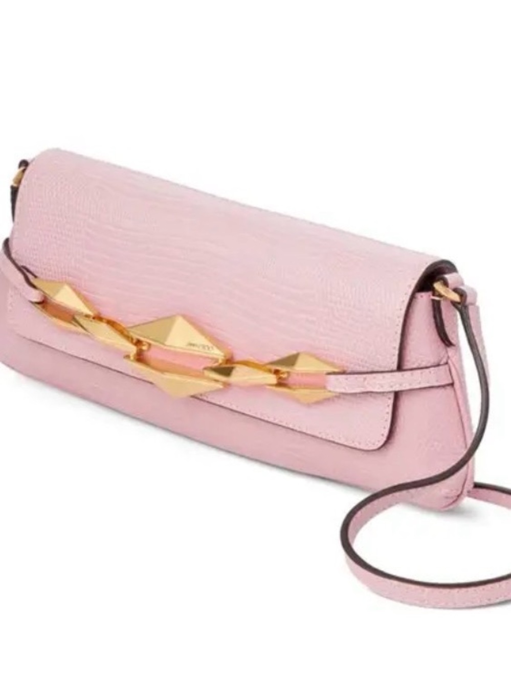 Jimmy Choo Diamond Shoulder/crossbody East-West Bag in lizard embossed calfskin